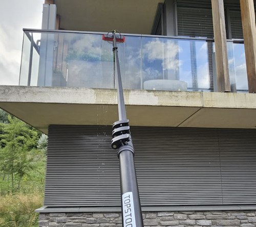 Topstoq carbon telescoopsteel met anti draai vorm 12 meter – 24T carbon: lichtgewicht voor professionele glazenwassers